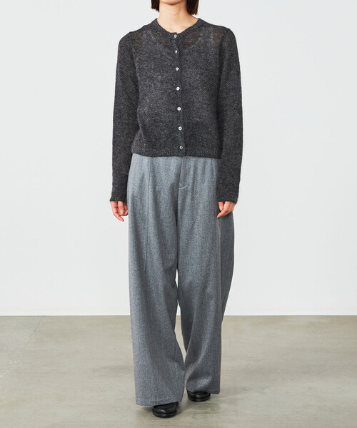 LE GLAZIK（ルグラジック）の「LE GLAZIK | ウール ワイドイージーパンツ WOMEN（その他パンツ・レディース・ダークネイビー/ベージュ/グレー・36）」の9枚目の写真