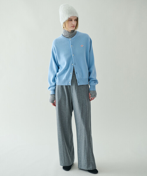 LE GLAZIK（ルグラジック）の「LE GLAZIK | ウール ワイドイージーパンツ WOMEN（その他パンツ・レディース・ダークネイビー/ベージュ/グレー・36）」の6枚目の写真