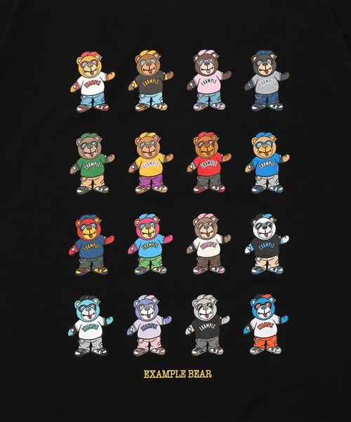 EXAMPLE（エグザンプル）の「EXAMPLE ALLSTAR BEAR TEE（Tシャツ/カットソー・メンズ・ブラック/ホワイト・M/L/XL/XXL）」の17枚目の写真