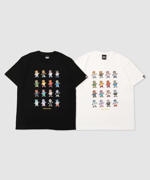 EXAMPLE（エグザンプル）の「EXAMPLE ALLSTAR BEAR TEE（Tシャツ/カットソー・メンズ・ブラック/ホワイト・M/L/XL/XXL）」の10枚目の写真