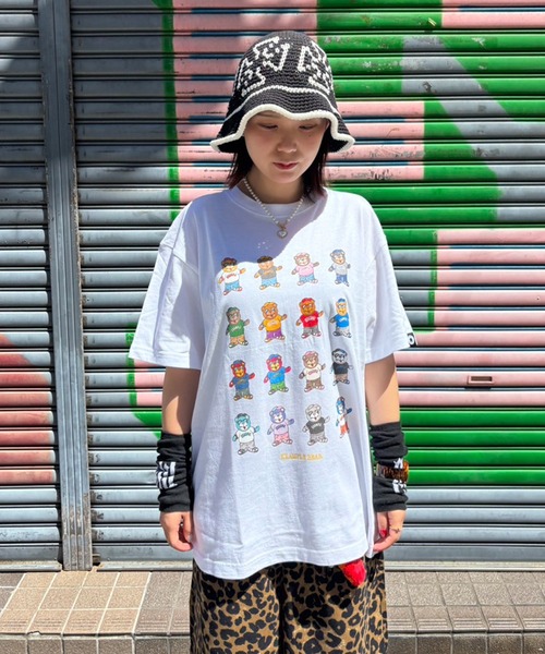 EXAMPLE（エグザンプル）の「EXAMPLE ALLSTAR BEAR TEE（Tシャツ/カットソー・メンズ・ブラック/ホワイト・M/L/XL/XXL）」の4枚目の写真