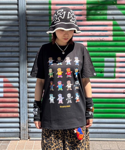 EXAMPLE（エグザンプル）の「EXAMPLE ALLSTAR BEAR TEE（Tシャツ/カットソー・メンズ・ブラック/ホワイト・M/L/XL/XXL）」の3枚目の写真