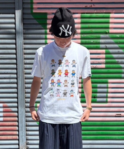 EXAMPLE（エグザンプル）の「EXAMPLE ALLSTAR BEAR TEE（Tシャツ/カットソー・メンズ・ブラック/ホワイト・M/L/XL/XXL）」の6枚目の写真
