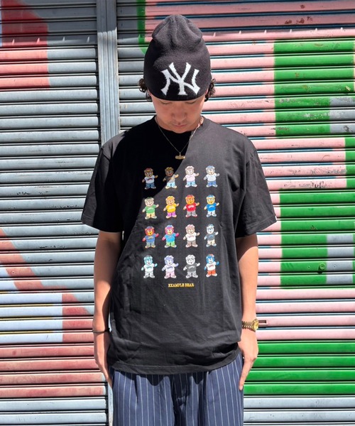 EXAMPLE（エグザンプル）の「EXAMPLE ALLSTAR BEAR TEE（Tシャツ/カットソー・メンズ・ブラック/ホワイト・M/L/XL/XXL）」の7枚目の写真