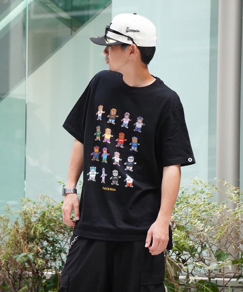 EXAMPLE（エグザンプル）の「EXAMPLE ALLSTAR BEAR TEE（Tシャツ/カットソー・メンズ・ブラック/ホワイト・M/L/XL/XXL）」の9枚目の写真
