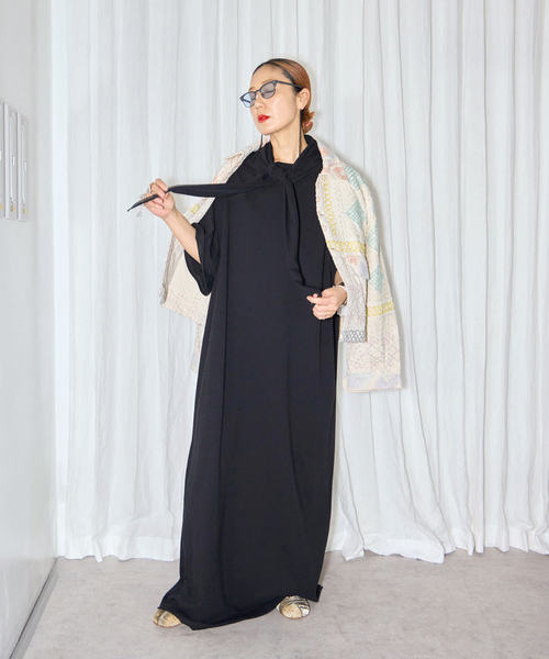 CITYSHOP　CUT DRESS with SCARF：ワンピース　38 SCARF CUT DRESS：ワンピース（ワンピース）｜CITYSHOP