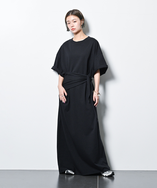 CITYSHOP（シティーショップ）の「SCARF CUT DRESS：ワンピース（ワンピース・レディース・チャコールグレー/ブラック・36/38）」の17枚目の写真