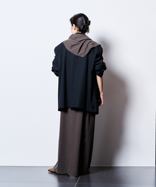 CITYSHOP（シティーショップ）の「SCARF CUT DRESS：ワンピース（ワンピース・レディース・チャコールグレー/ブラック・36/38）」の12枚目の写真