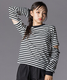 2WAYデザイン長袖Tシャツ(130~160cm)