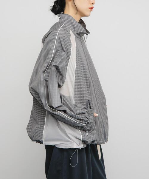 ケイコB セール】チェックZIPアップブルゾン（ブルゾン）｜KBF（ケイビーエフ