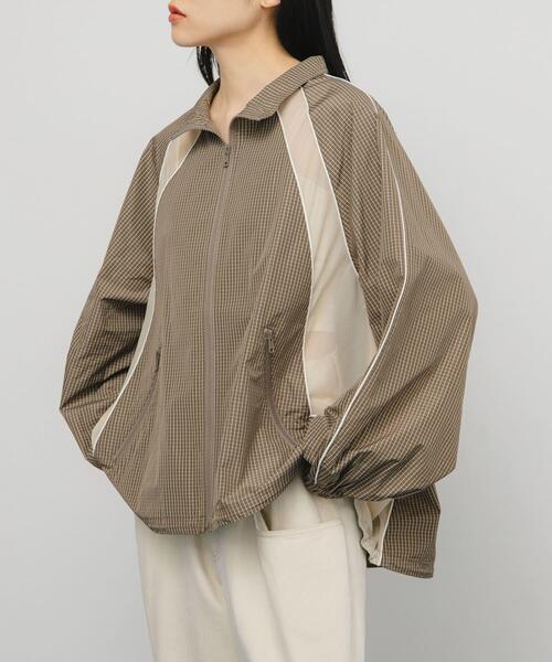 ケイコB セール】チェックZIPアップブルゾン（ブルゾン）｜KBF（ケイビーエフ