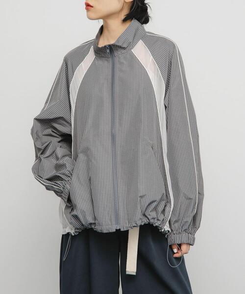 KBF（ケイビーエフ）の「チェックZIPアップブルゾン（ブルゾン・レディース・グレー系その他/グリーン系その他・ONE）」の20枚目の写真