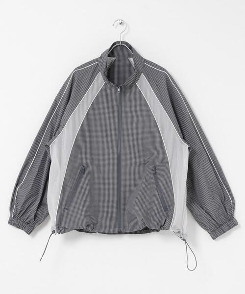 KBF（ケイビーエフ）の「チェックZIPアップブルゾン（ブルゾン・レディース・グレー系その他/グリーン系その他・ONE）」の13枚目の写真