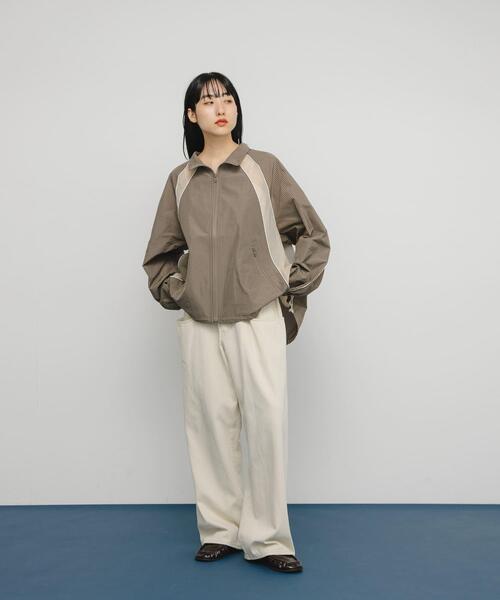 KBF（ケイビーエフ）の「チェックZIPアップブルゾン（ブルゾン・レディース・グレー系その他/グリーン系その他・ONE）」の21枚目の写真