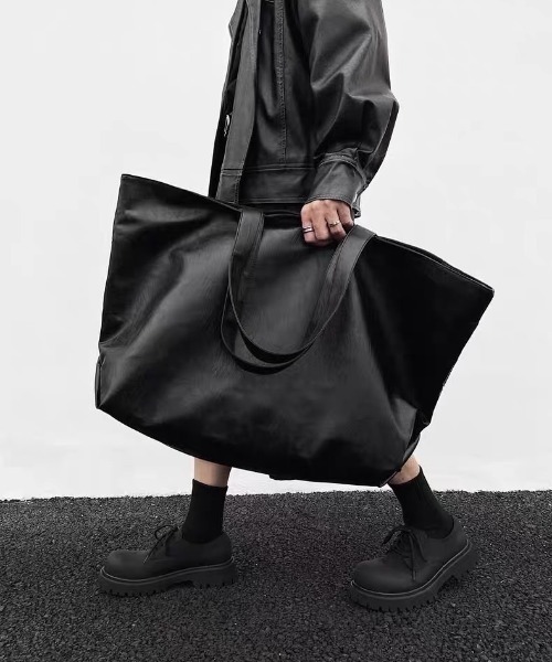 セール】大容量 フェイクレザー トートバッグ（トートバッグ）｜CELENA