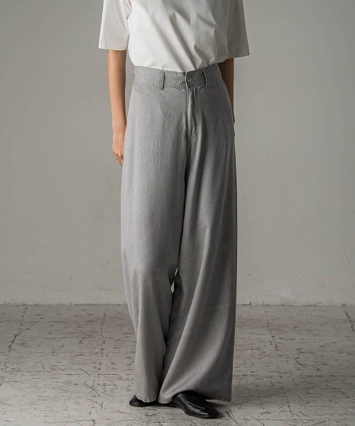 セール】【biyori】”ひんやり、薄くて、ラクに”モダールデニムパンツ