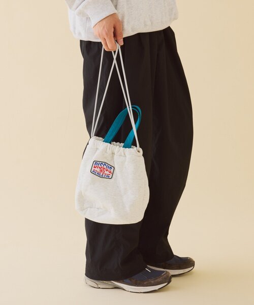 DISCUS(ディスカス)の「【DISCUS】スウェット巾着バッグ(ハンドバッグ・レディース・グレー/ブルー/ブラック・ONE SIZE)」の21枚目の写真