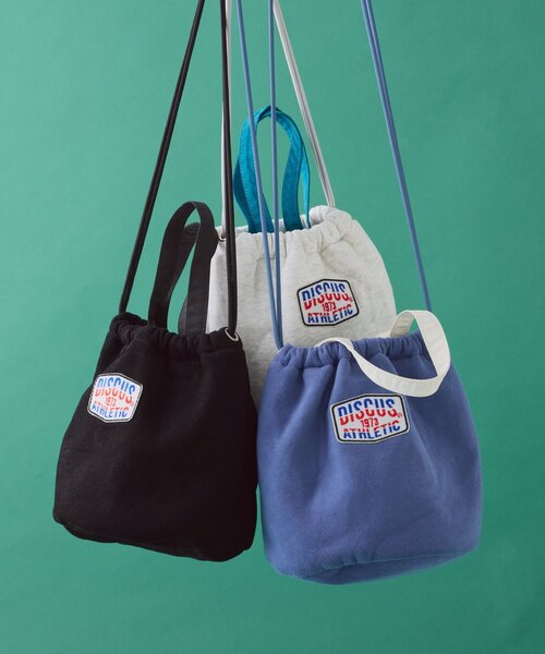 DISCUS(ディスカス)の「【DISCUS】スウェット巾着バッグ(ハンドバッグ・レディース・グレー/ブルー/ブラック・ONE SIZE)」の17枚目の写真