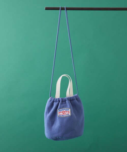 DISCUS(ディスカス)の「【DISCUS】スウェット巾着バッグ(ハンドバッグ・レディース・グレー/ブルー/ブラック・ONE SIZE)」の18枚目の写真