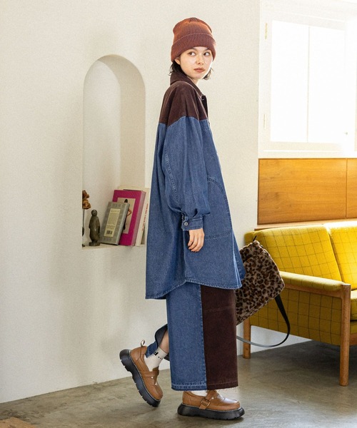 niko and. リメイクデニムスカート新品 リメイク風コンビスカート（デニムスカート）｜niko and