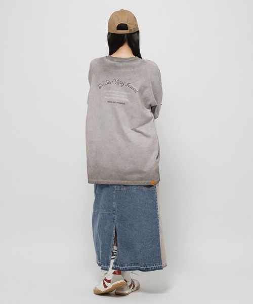 niko and...（ニコアンド）の「リメイク風コンビスカート（デニムスカート・レディース・アクア/ライトブルー/ブラック・LARGE/MEDIUM）」の11枚目の写真