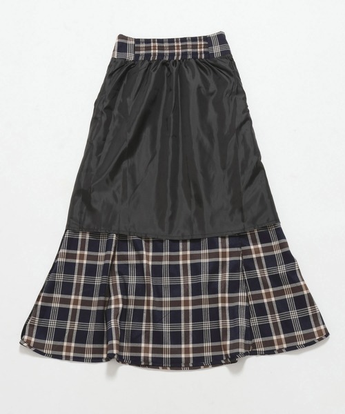 mysty woman（ミスティウーマン）の「【WEB限定】チェックベスト&スカートセットアップ　602253（ワンピース・レディース・ネイビー/ベージュ・FREE）」の20枚目の写真