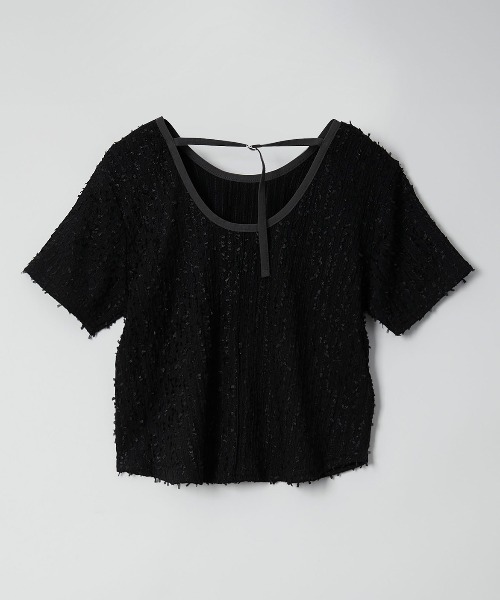 Muscat(マスカット)の「バイカラーパイピングT(Tシャツ/カットソー・レディース・ブラック/ブルー/クリーム・F)」の14枚目の写真