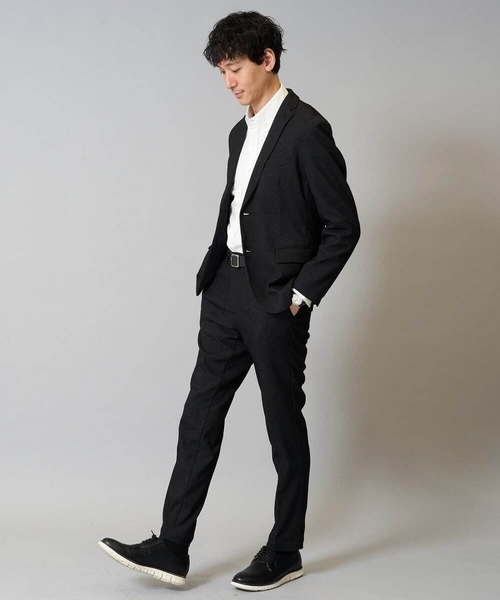 a.v.v（アーヴェヴェ）の「【イージーケア/速乾/毛玉になりにくい】ボタンダウンオックスシャツ（シャツ/ブラウス・メンズ・チャコールグレー/ホワイト/ブルー/ライラック・48/46/50/44）」の5枚目の写真