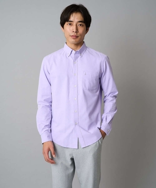 a.v.v（アーヴェヴェ）の「【イージーケア/速乾/毛玉になりにくい】ボタンダウンオックスシャツ（シャツ/ブラウス・メンズ・チャコールグレー/ホワイト/ブルー/ライラック・48/46/50/44）」の22枚目の写真