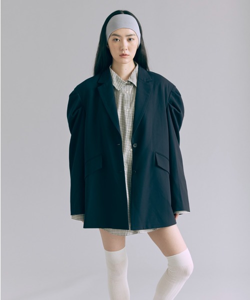 EN NEUME（エンノイム）の「Big Cuff Check Shirts（シャツ/ブラウス・レディース・ブラウン/アイボリー/ブラック・FREE）」の9枚目の写真
