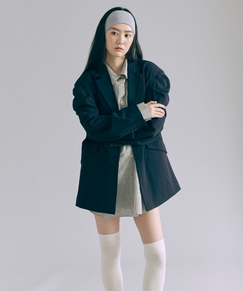 EN NEUME（エンノイム）の「Big Cuff Check Shirts（シャツ/ブラウス・レディース・ブラウン/アイボリー/ブラック・FREE）」の10枚目の写真