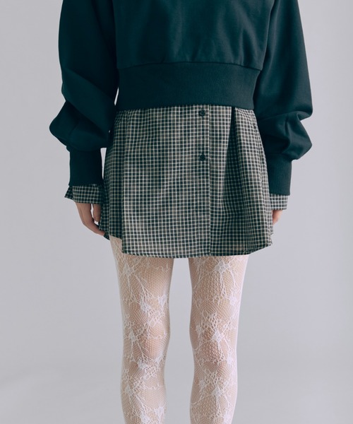 EN NEUME（エンノイム）の「Big Cuff Check Shirts（シャツ/ブラウス・レディース・ブラウン/アイボリー/ブラック・FREE）」の15枚目の写真