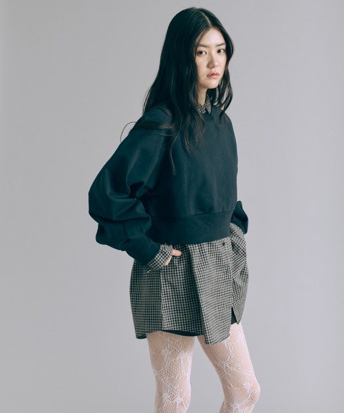 EN NEUME（エンノイム）の「Big Cuff Check Shirts（シャツ/ブラウス・レディース・ブラウン/アイボリー/ブラック・FREE）」の13枚目の写真