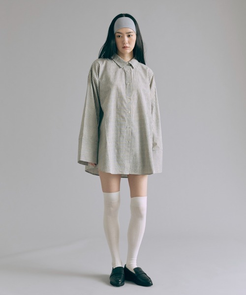 EN NEUME（エンノイム）の「Big Cuff Check Shirts（シャツ/ブラウス・レディース・ブラウン/アイボリー/ブラック・FREE）」の18枚目の写真