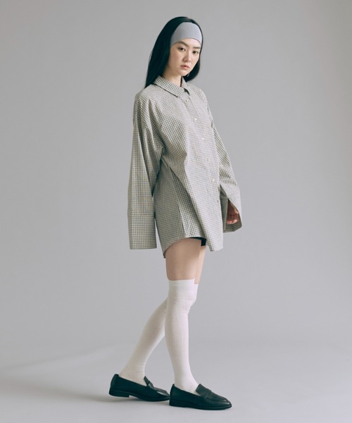 EN NEUME（エンノイム）の「Big Cuff Check Shirts（シャツ/ブラウス・レディース・ブラウン/アイボリー/ブラック・FREE）」の19枚目の写真