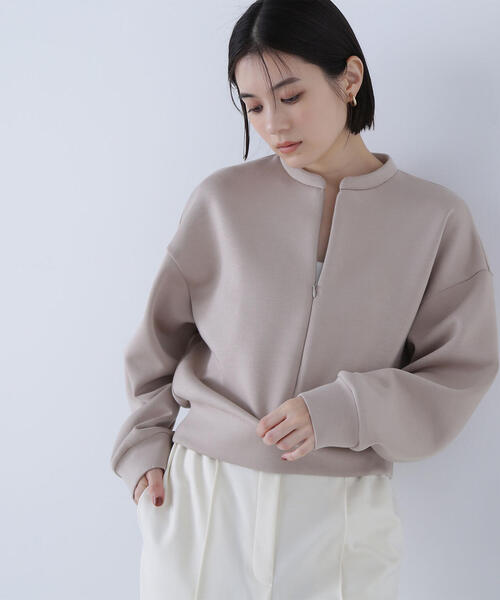 NATURAL BEAUTY BASIC(ナチュラルビューティーベーシック)の「◇ダンボール SETUP トップス(スウェット・レディース・ベージュ/チャコールグレー/ブラウン・FREE)」の5枚目の写真