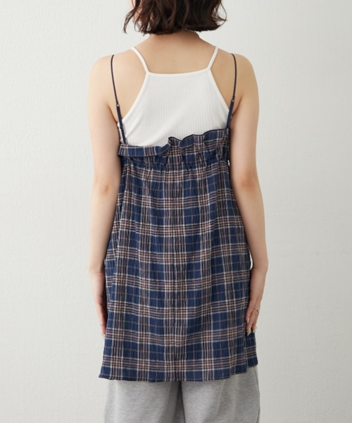 NUNIFE(ユニフィー)の「【NUNIFE】2WAYキャミチュニック(シャツ/ブラウス・レディース・ブラック/ブルー系その他/グリーン系その他・FREE)」の12枚目の写真