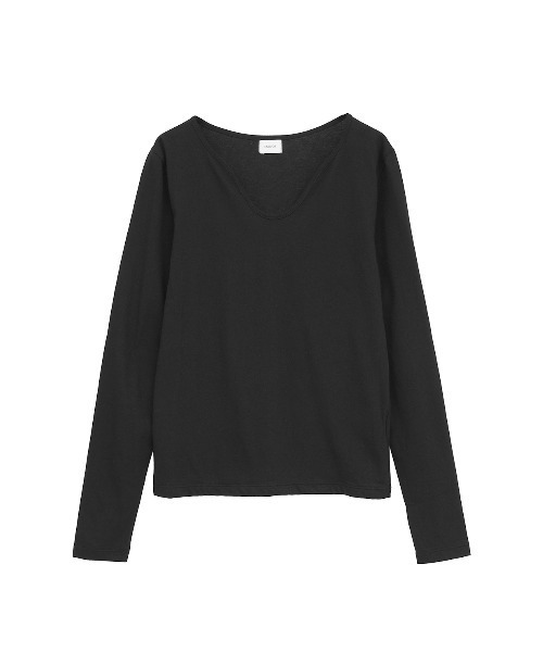 MANOF(マノフ)の「LAYER CUT TOPS(Tシャツ/カットソー・レディース・ホワイト/ブラック/グレー・F)」の22枚目の写真