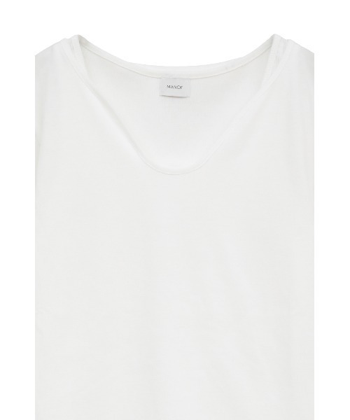 MANOF(マノフ)の「LAYER CUT TOPS(Tシャツ/カットソー・レディース・ホワイト/ブラック/グレー・F)」の15枚目の写真