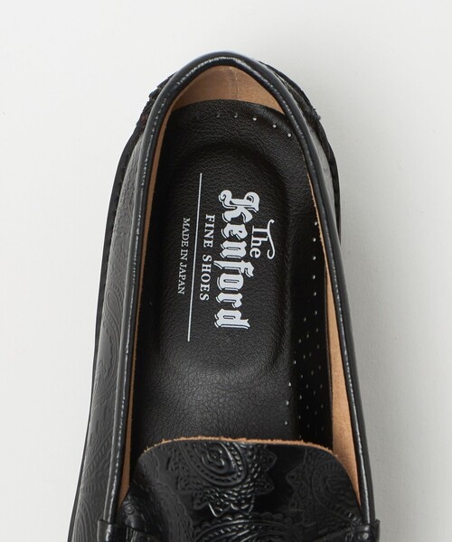 26cm The Kenford Fineshoes ペイズリー ローファー The Kenford Fineshoes＞ エンボス ペイズリー ローファー