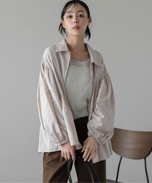 SONO ペプラムブルゾン BEARDSLEY ブルゾン アウター ペプラムジップシャツブルゾン