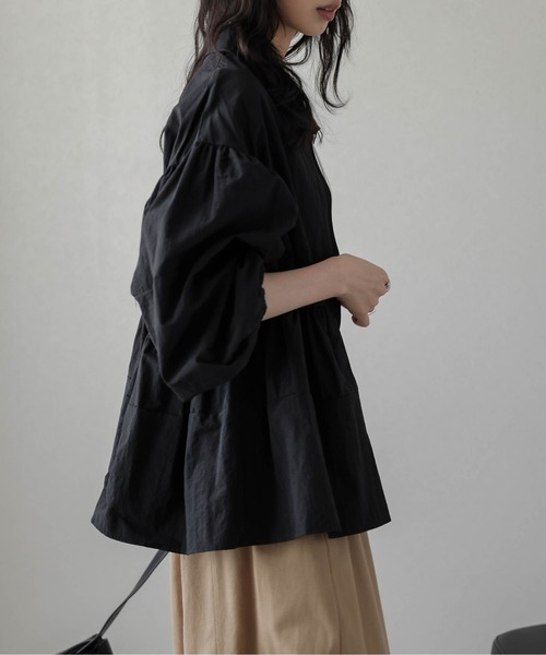 AMELY(エミリー)の「Wジップペプラムブルゾン(ブルゾン・レディース・ブラウン/ライトベージュ/ブラック・フリー)」の5枚目の写真