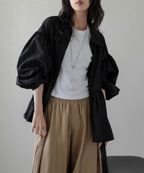 セール】Wジップペプラムブルゾン（ブルゾン）｜AMELY（エミリー）の
