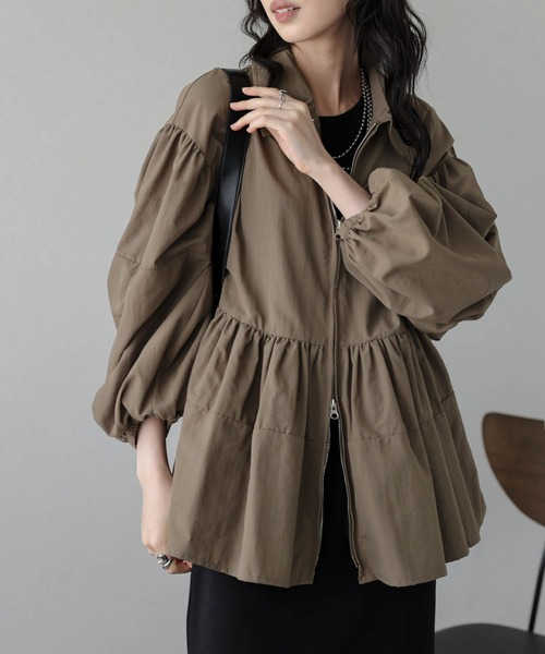 SONO ペプラムブルゾン SONO】カーリーペプラムジャケット【20251205】 | Spendard.com