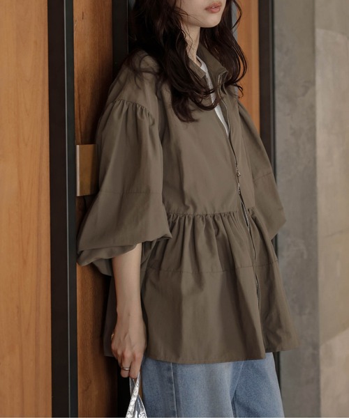 セール】Wジップペプラムブルゾン（ブルゾン）｜AMELY（エミリー）の