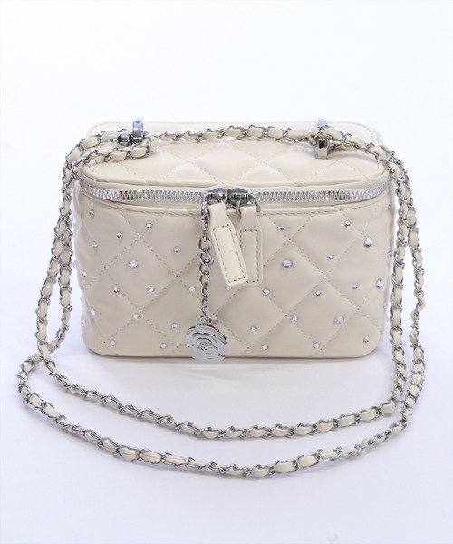 clear（クリア）の「キルティングバニティバッグ[大人 フェミニン 上品]≪再入荷≫（ショルダーバッグ・レディース・レッド/アイボリー/ブラック・F）」の16枚目の写真