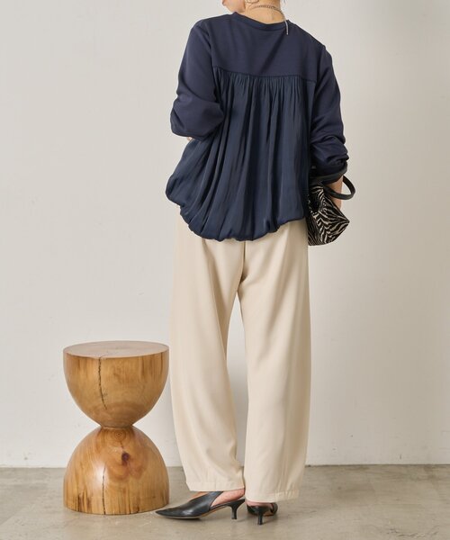 Jena espace merveilleux(ジェナ エスパスメルヴェイユ)の「バレルレッグパンツ(その他パンツ・レディース・ブラック/グレー/アイボリー・FREE)」の9枚目の写真