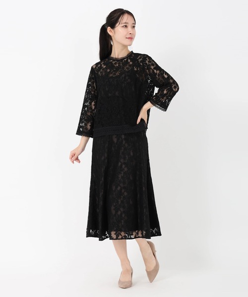 STRAWBERRY-FIELDS（ストロベリーフィールズ）の「コディレース_コードレースブラウス（シャツ/ブラウス・レディース・ベージュ/ブラック・2）」の10枚目の写真