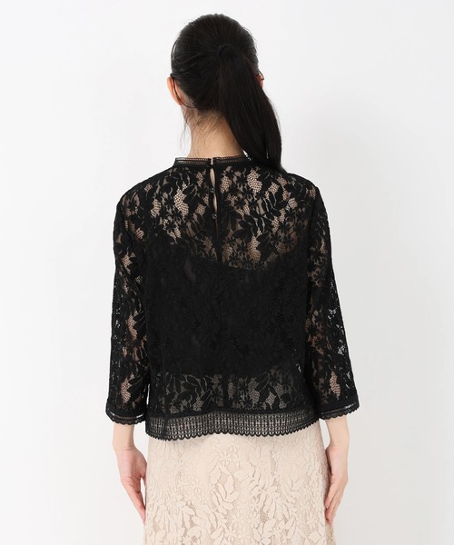STRAWBERRY-FIELDS（ストロベリーフィールズ）の「コディレース_コードレースブラウス（シャツ/ブラウス・レディース・ベージュ/ブラック・2）」の5枚目の写真