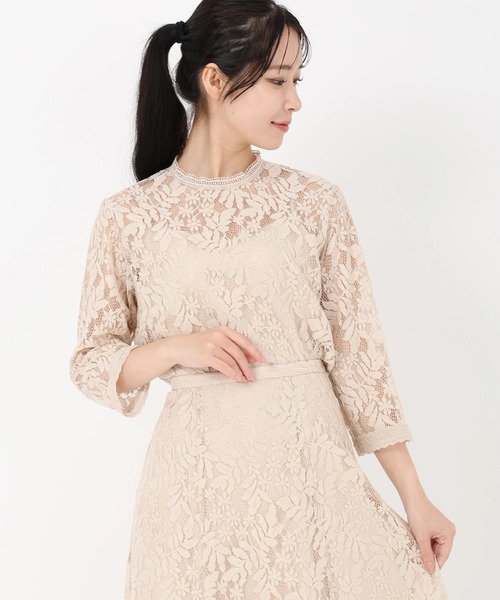 STRAWBERRY-FIELDS（ストロベリーフィールズ）の「コディレース_コードレースブラウス（シャツ/ブラウス・レディース・ベージュ/ブラック・2）」の14枚目の写真